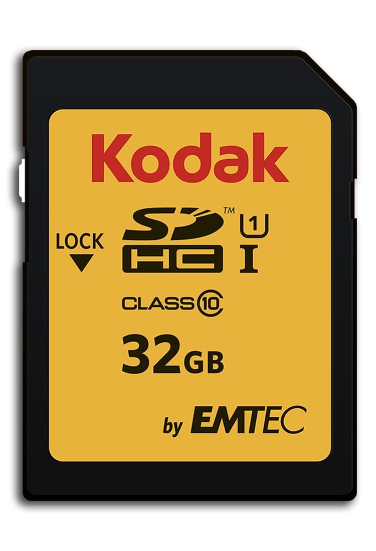 Kodak Premiun SDHC 32GB Class10 U1, packaging may vary