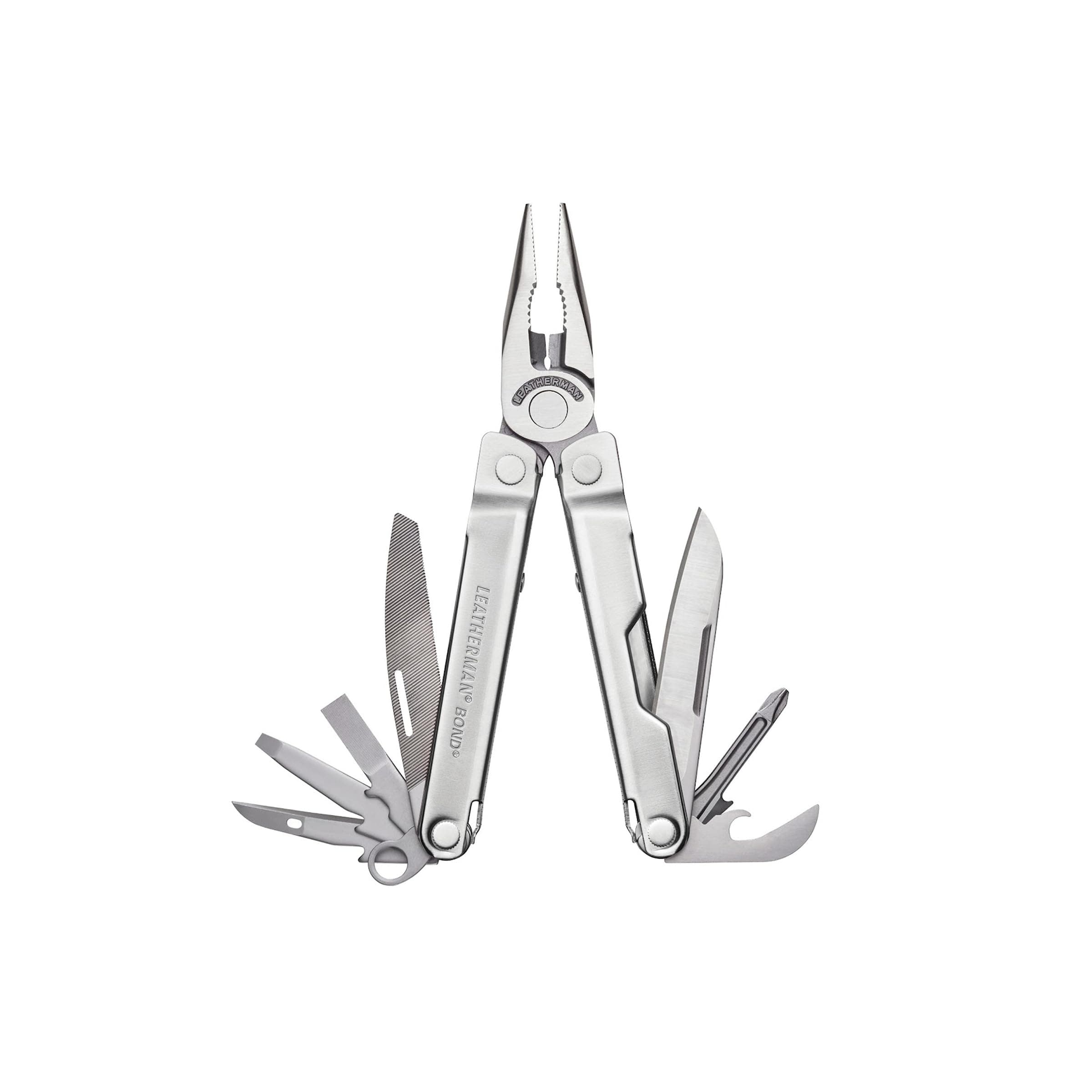 LEATHERMAN, Bond Multitool, Stainless Steel EDC Tool with 420HC Blade, Built in the USA