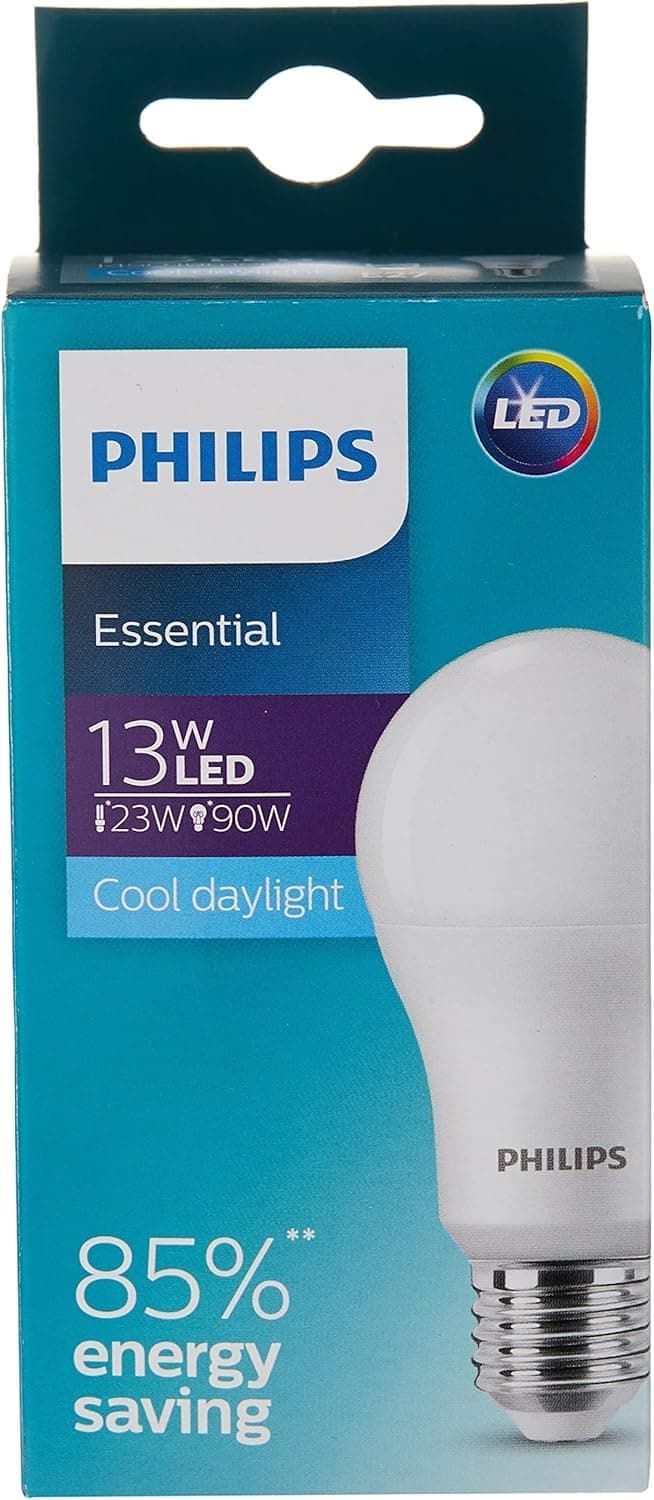 Essential Led Bulb Cool Daylight 1300 Lumen 13W, E27 Capbase-6500K 230V 1Pf/12Uae