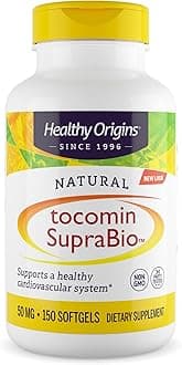 Tocomin SupraBio Tocotrienols 50 mg (Non-GMO, Full Spectrum, Gluten Free, Cardiovascular Support, Skin Support), 150 Softgels