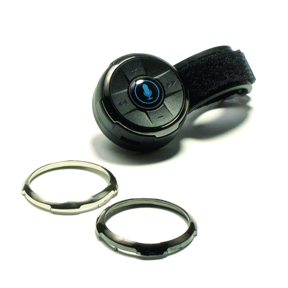 iSimple ISBC01 iOS/Android Smartphone Remote Control with Steering Wheel & Dash Mount, Black