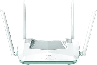 D-Link R32 EAGLE PRO AI AX3200 Smart Router with AI Wi-Fi/Traffic Optimiser, DFS, AI Parental Control, Gigabit Ports, MU-MIMO, 1024 QAM, OFDMA, WPA3, Mesh-ready. Works with Alexa/Google Assistant