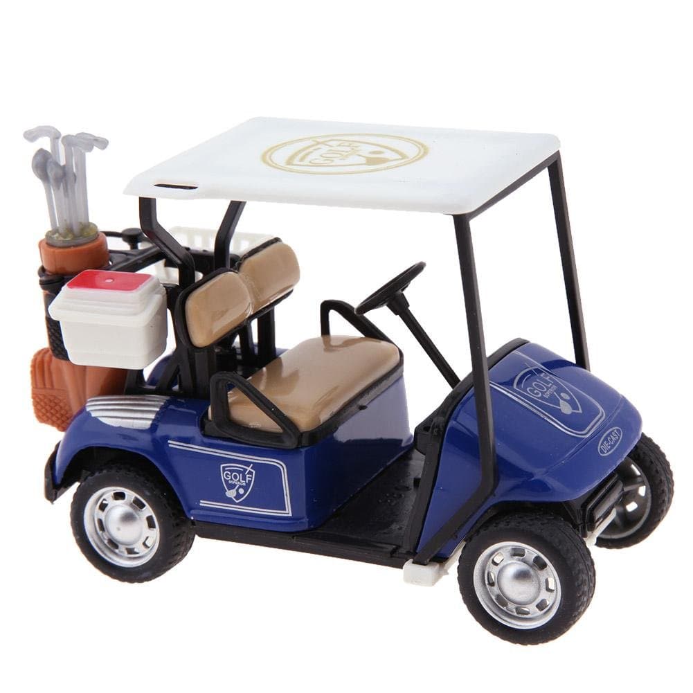 Golf Cart Model Toy, 1:36 Scale Alloy Pull Back Model Car High Simulation Golf Cart Toy(Green)