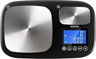 BOMATA 0.01g & 15kg Dual Platform Digital Scale Dual Accuracy Summing Function, Grams and Ounces, Suitable for Small Items, Food, Bakery, Yeast, Jewelry B614
