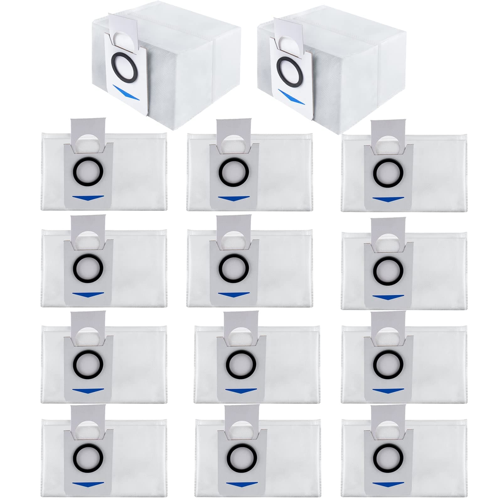 14 Pack Dust Bag Compatible with ECOVACS DEEBOT X1 OMNI Turbo T10 T20 Omni T20/T20 Max/T20 Pro/X&T Series Robot Vacuum Cleaner Bag Replacement Accessories
