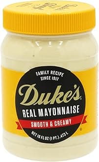 Duke’s Real Mayonnaise Jar – Original Smooth & Creamy Taste, 16 Ounce (Pack of 1)