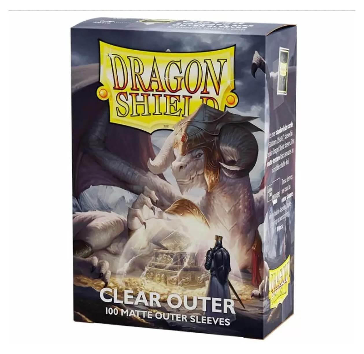 Dragon Shield | Matte Clear Outer Sleeves | 100 CT - Smooth & Tough Premium TCG Sleeves | Compatible with Pokemon, Flesh & Blood, One Piece & Magic The Gathering