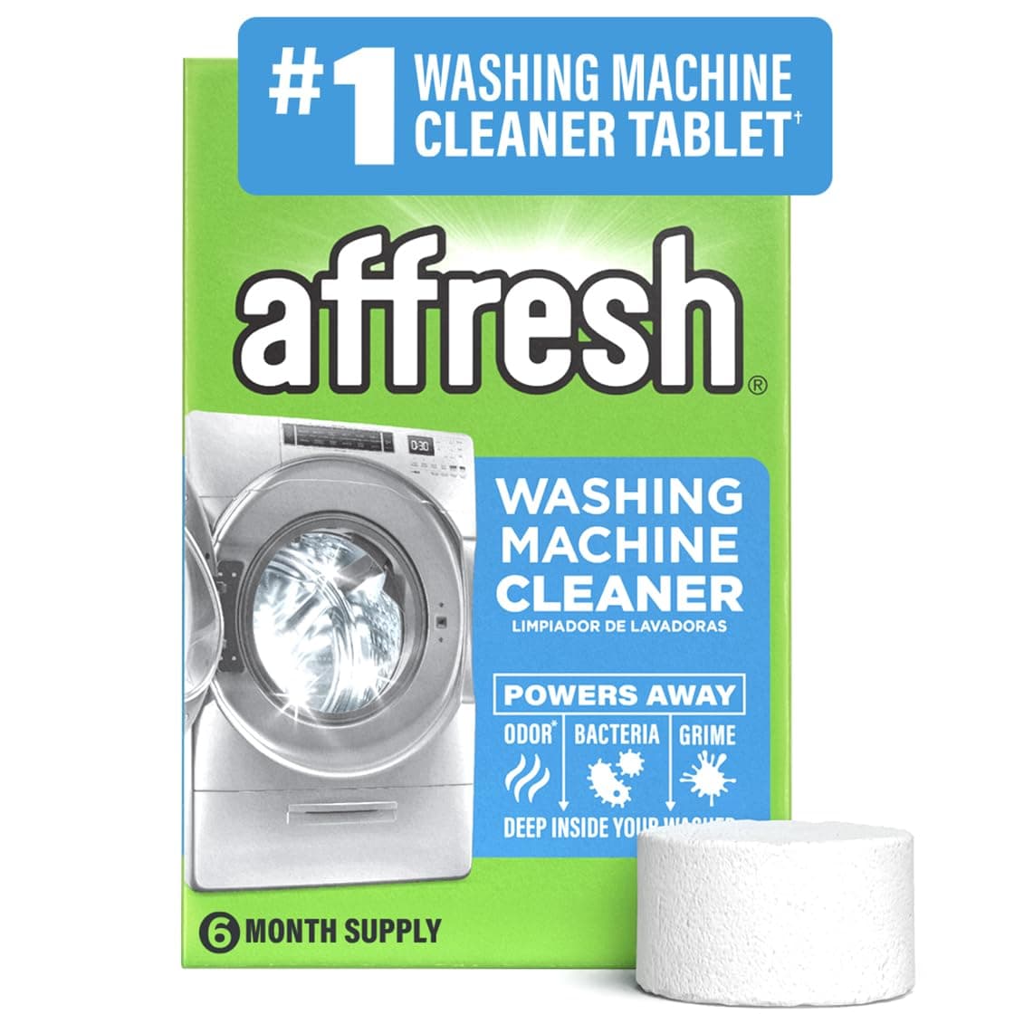Affresh Washer Machine Cleaner, 6-Tablets, 8.4 oz by Affresh