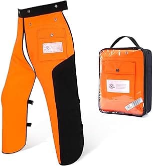 Chainsaw Chaps Apron 8-Layer Wrap for Men/Women Loggers Forest Workers Protective Chain Saw Pants Adjustable