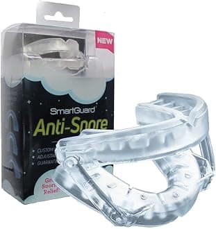 Anti Snore Device. New Customizable Snore Reducing Mouthpiece – Reduce Snoring Aid for Men and Women – Most Comfortable and Adjustable Oral Appliance - Holds Jaw Forward to Open Airway