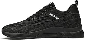 Recyphi Men's Invisible Height Increasing Elevator Shoes Lightweight Sport Shoes Height-Boosting Fashion Sneakers 2.4'' Taller