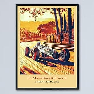 Vintage F1 Racing Le Mans Bugatti Circuit 26 SEPTEMBRE 1969 Poster, Race Car Print, Vintage Car Racing Poster, Race Fan Gift, Executive Office Decor, F1 Gift Idea IgyUKq
