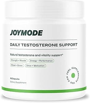 Testosterone Booster for Men for Energy, Strength & Vitality – Premium Testosterone Supplement with KSM-66 Ashwagandha, DIM, Zinc, Magnesium & Boron – 90 Capsules