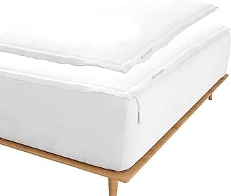 Zip On Sheets™ Zipper Fitted Sheet Full XL Size - Upto 16” Inch Deep Pockets - Includes 1 Fitted Sheet Base & 2 Zip-On Sheets - Easy to Use, Sateen Cotton 500 TC Fitted Sheet - White
