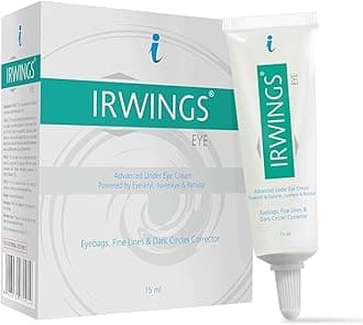 Irwings Under Eye Dark Circle Cream 15ml | Dermatologist Prescribed with Vitamin K, Retinol & JuvenEye CLR | Reduces Dark Circles Fine Lines & Dark Circle Corrector | Brighten & Revitalize Eyes