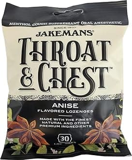Jakemans Throat And Chest Lozenges, Anise 30 ct (Case of 12)