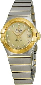 Constellation Automatic Mother of Pearl Dial Stainless Steel 18kt Gold Ladies Watch 12320272057002