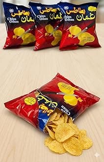 Oman Chips, Chilli Flavour Potato Chips, 15 gm (Pack Of 3)