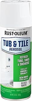 280882 Tub & Tile Spray Paint, 12 oz, Gloss White