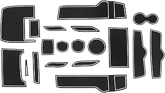 Asgohme Fit for Honda Civic 2016-2021 (Sedan) Accessories, Upgraded Custom Non-Slip Cup Holder Inserts, Center Console Liners, Door Pocket Pads, Interior Anti-Dust Liner Mats (21-PCS, White Trim)