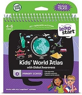 Leapfrog Leap Start Reception Activity Book - Kids' World Atlas and Global Awareness, Multi Color