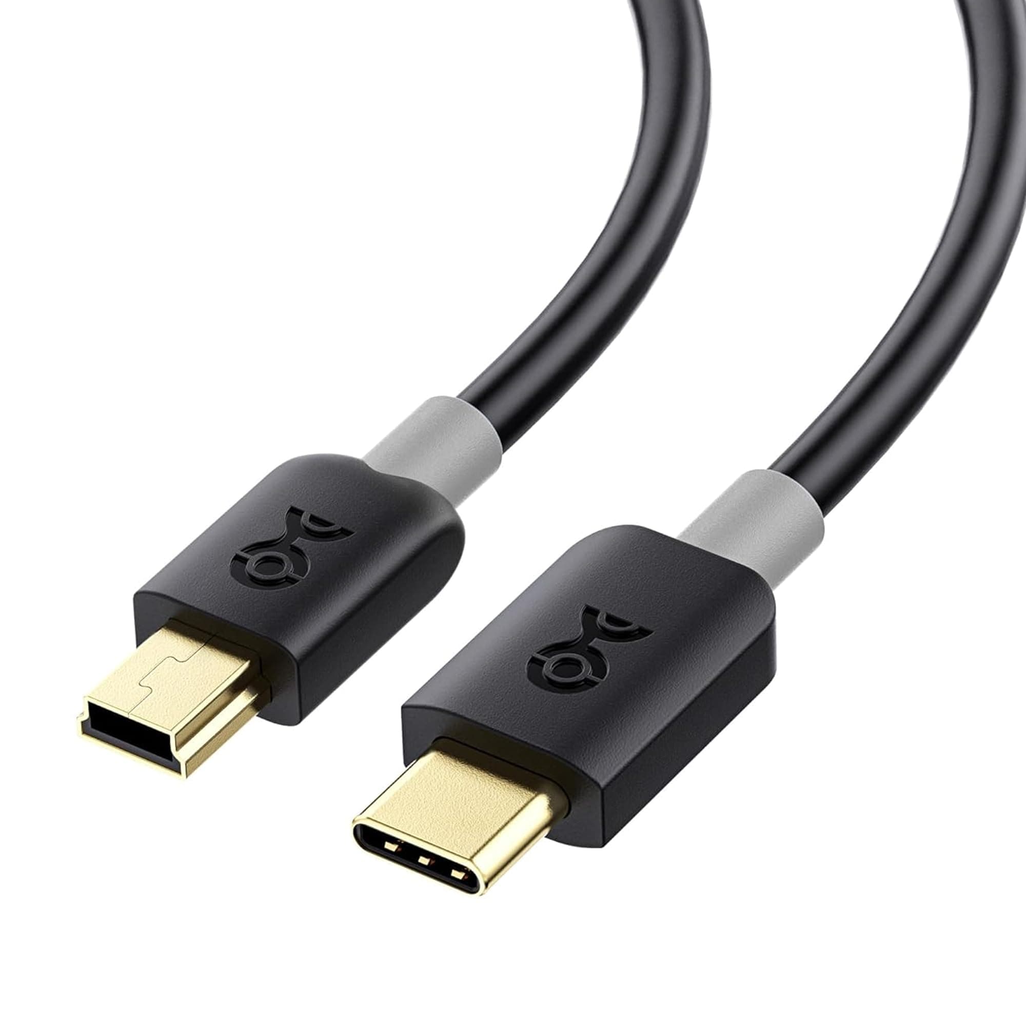 USB 2.0 Type C to Mini B USB Cable, Black 3.3ft