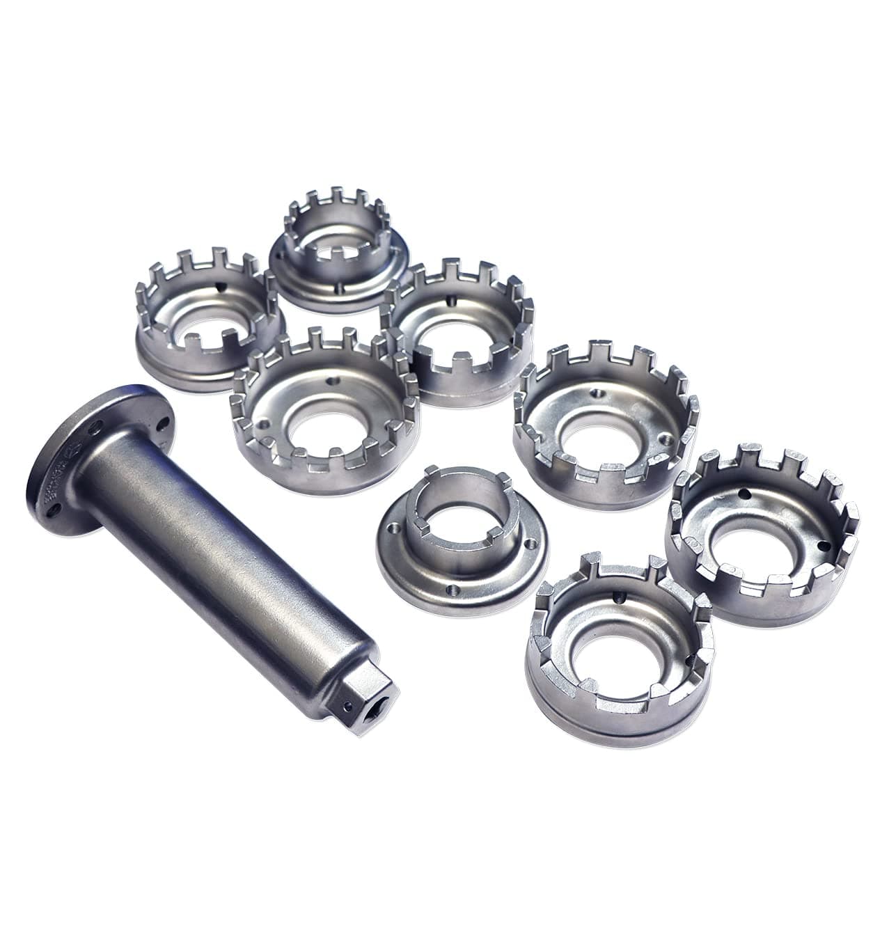 Marine Tech Tools Lower Retaining Ring Wrench Set & Ring Wrench Handle (AMT0031), Fits Yamaha, Honda, Mercury, & Mercruiser Lower Carrier Nuts, Mercury Lower Unit Tool, Mercury Outboard Tools