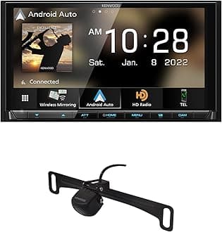 DMX958XR EXCELON Reference 6.8" Full HD Capacitive Touchscreen Car Stereo Receiver | Plus KENWOOD CMOS-240U Universal Backup Camera