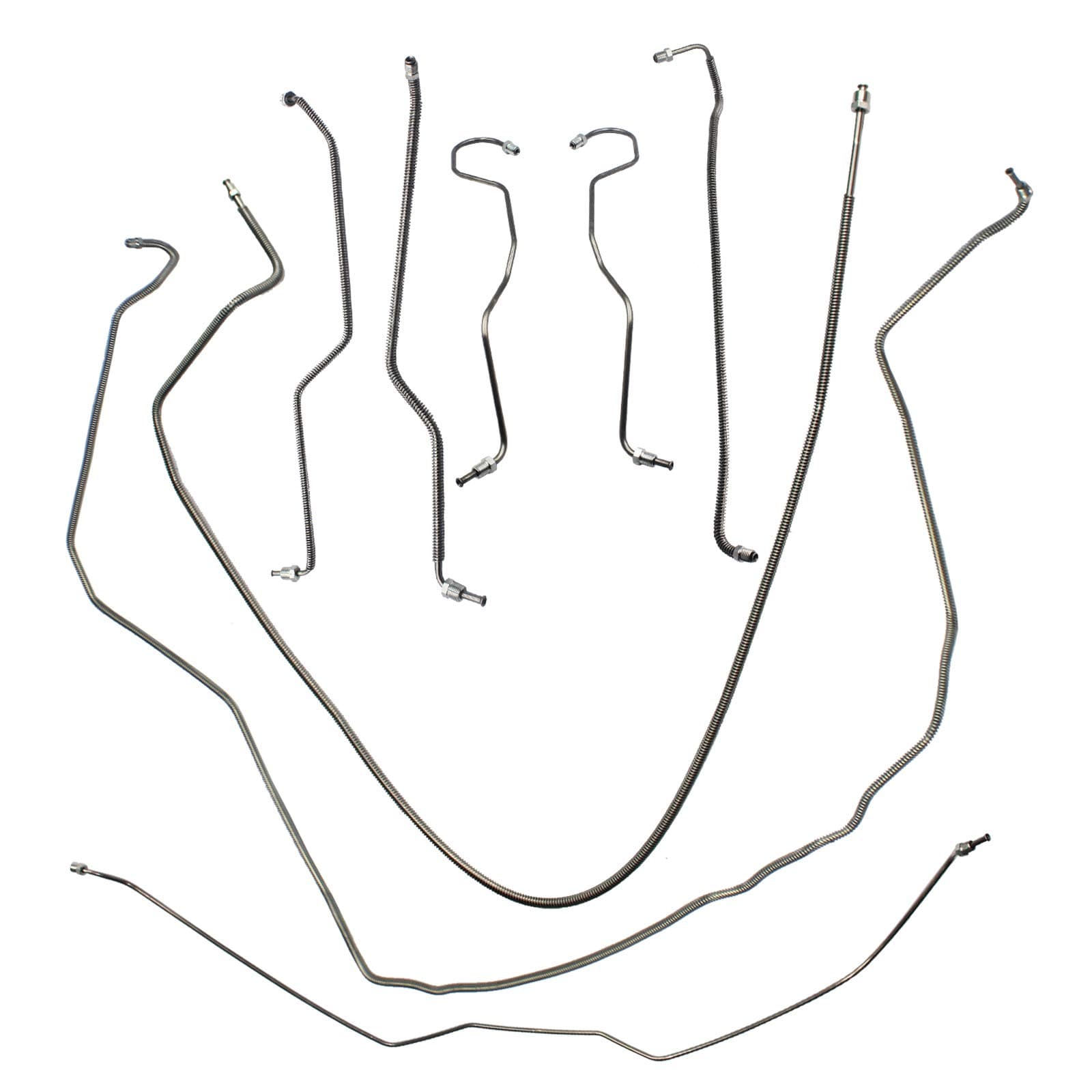 Power Disc Complete Brake Line Set Kit Tubes SS Replacement for 1975-1982 Chevrolet Corvette SCXB7502 1975 1976 1977 1978 1979 1980 1981 1982 by LAFORMO