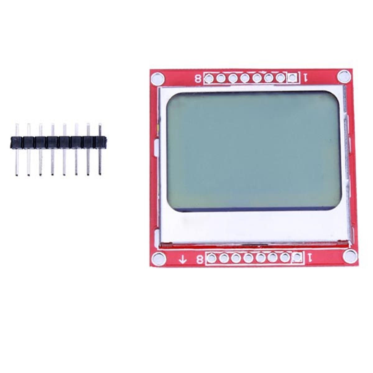 Youmile 84 x 84 LCD Module White Backlight For Nokia 5110 Arduino UNO Mega Prototype