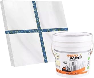 FASTO BOND Fastobond Epoxy Grout - 1 Kg-3 Kg & 5 Kg - GOLDAN_ GLITTER-SPARKLE Colors Tile Grout_Fastobond | 3 Components only | Premixed Glitter for Uniform Finish (1 KG, SAPHIRE GOLDEN)