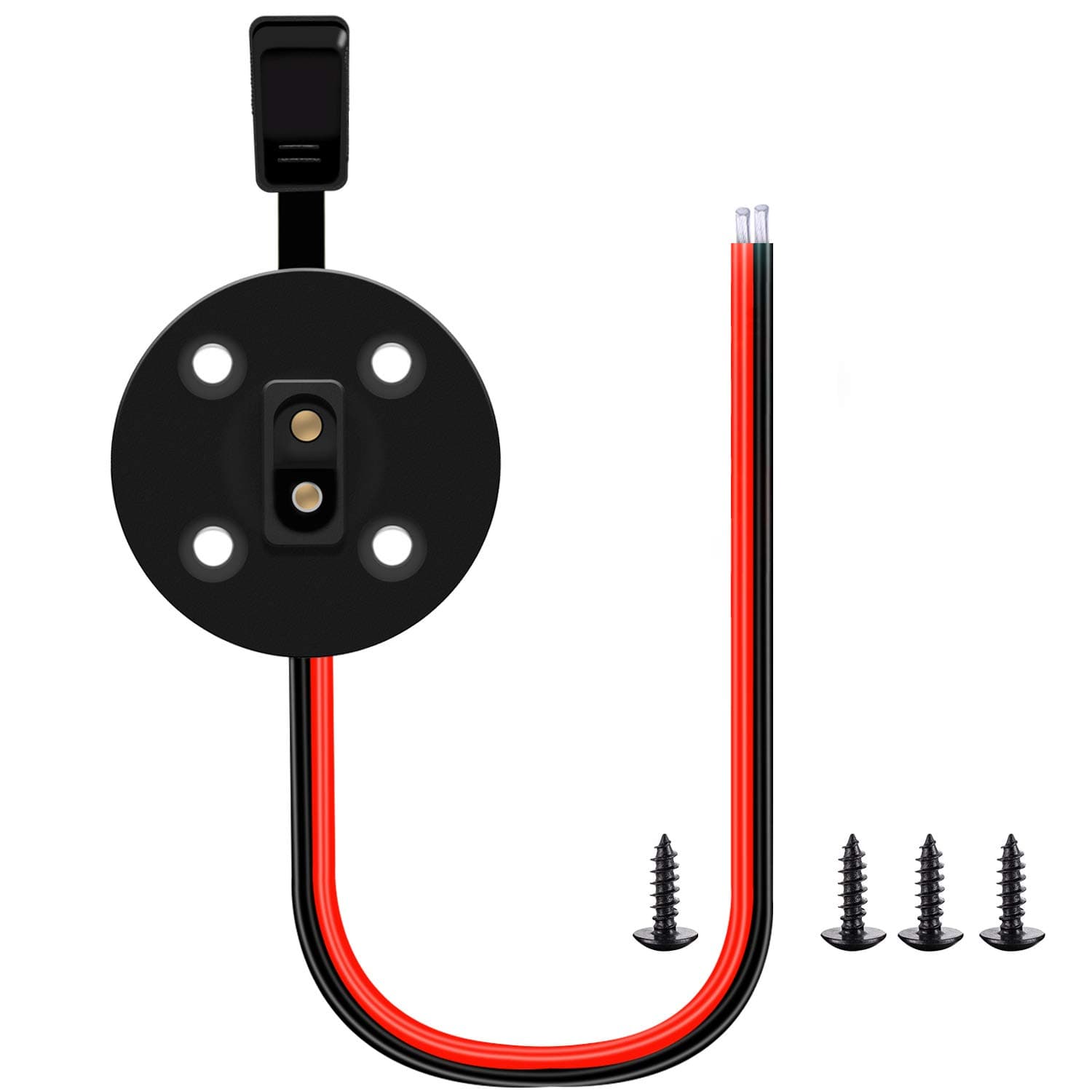 SAE Cable SAE Socket Sidewall Port,SAE Solar Waterproof Quick Connect Panel Mount Universal Flush-Mountable Connector - with 8 Mounting Screws for Motorcycle Generator Charger and More