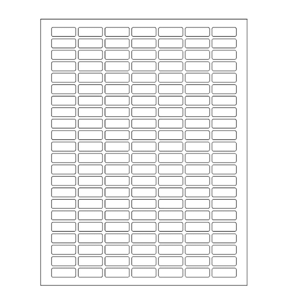 Rectangle Labels Clear Matte Finish 1" x 0.375" -824 Pack Includes Bonus Red Label Stickers - Clear Retail Package Seals by Royal Green