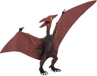 Zappi Co Childrens Pterodactyl black/purple Dinosaur Figure Toy (25.5cm Length) Realistic Detailed Dino Collection for Kids - Action Figures for Playtime Fun & Learning