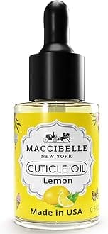 Cuticle Oil 0.5 oz - Soothe Nail Dry Cracked Cuticles (Lemon, 0.5 Fl Oz)