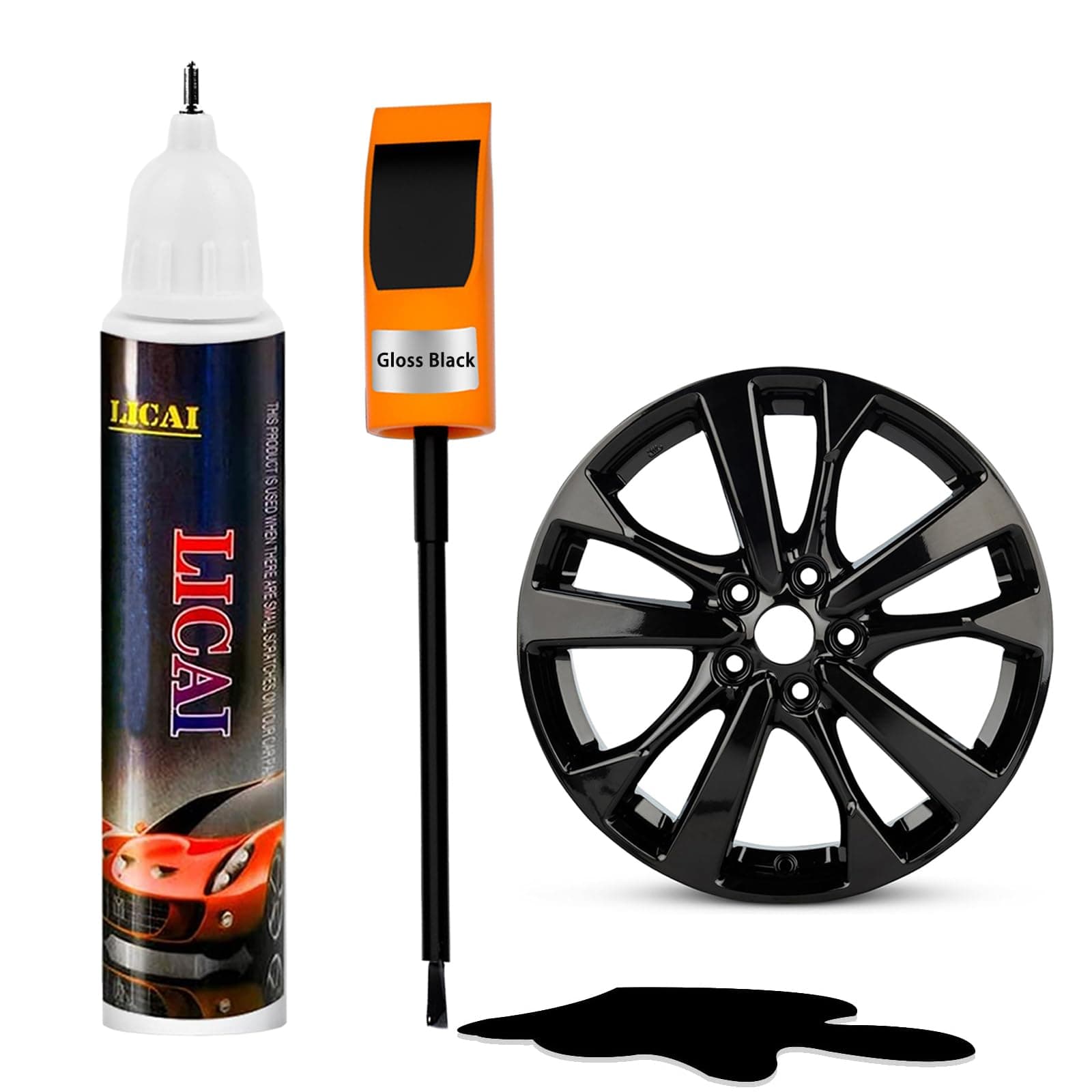 Gloss Black Rim Touch Up Paint