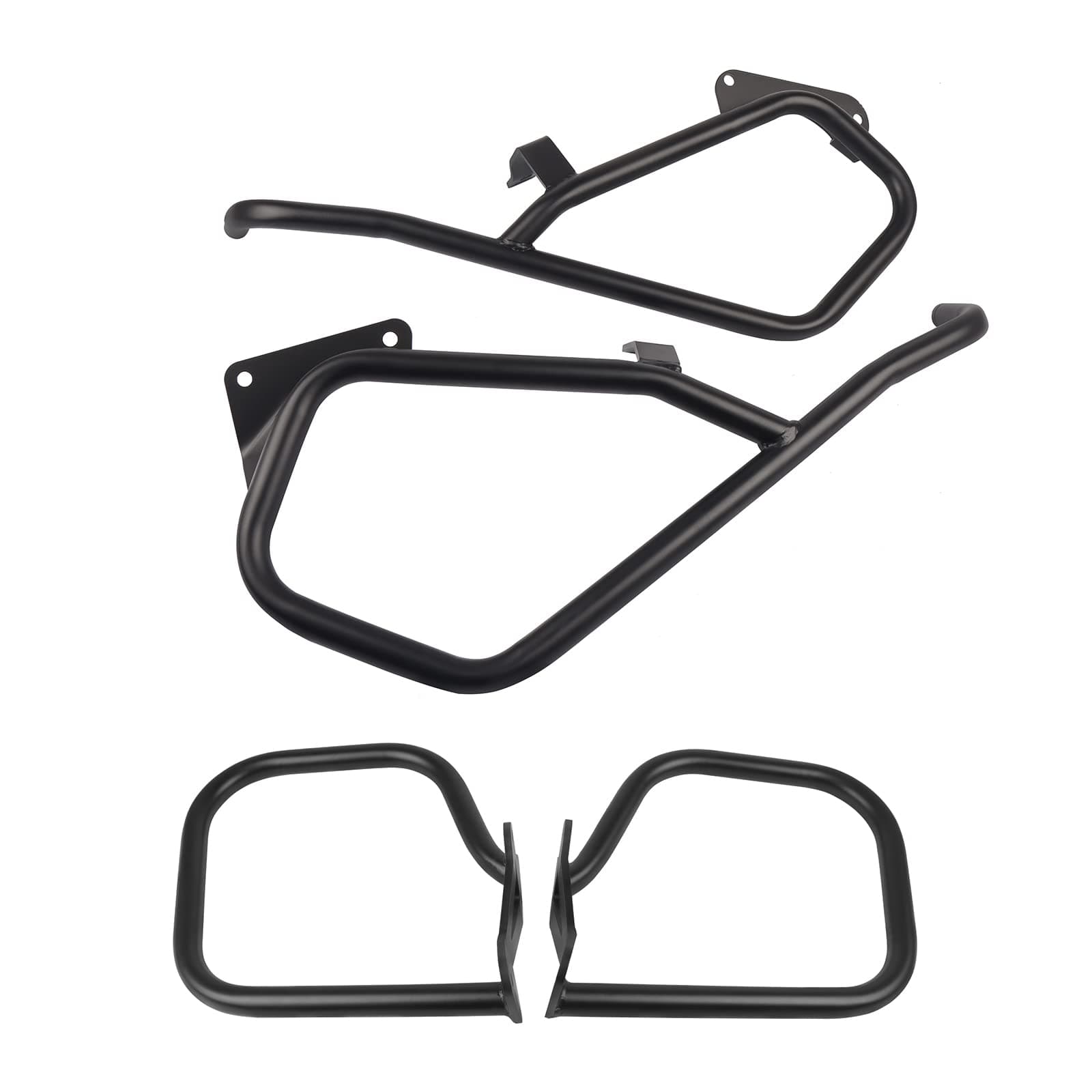 1 Pair Front and Rear Engine Guard Motorcycle Highway Crash Bar Replacement for BMW K1600GT K1600GTL 2011-2022 Saddlebag Guard(BLACK)