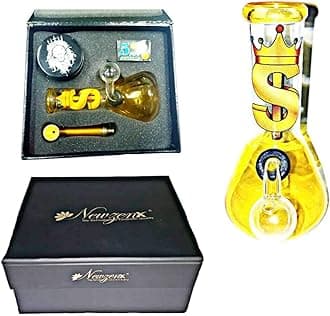 Glass Mini Bong US Crown Bong 5 Inch with Full Smoking Accessories & Gift Box