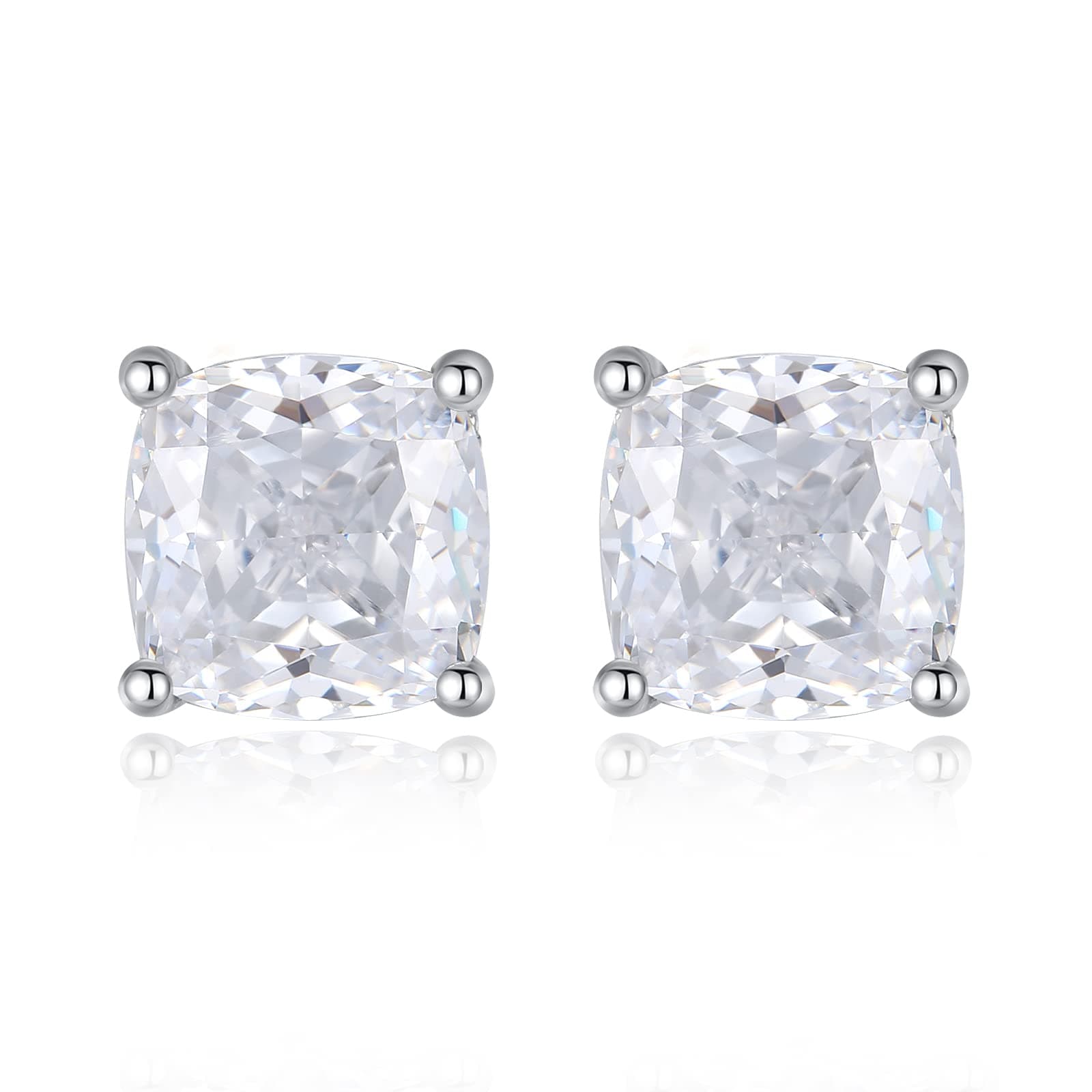 4Ct Simulated Diamond Stud Earrings