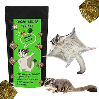 Chicken & Spinach Suger Glider Treat | Protein Rich | Fiber Rich | Crunchy Healthy Snacks | 30g, All Life Stages, Chips