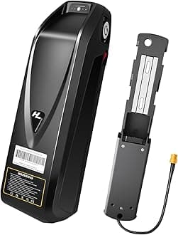 Upgraded 48V/36V Lithium ebike Battery 12Ah/20Ah, Built in 30ABMS, Including Charger, XT60 Connecting Cable, for 100W-1500W Electric Bicycles, E-Motorcycles and DIY Projects (48V12AH)