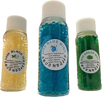 Bulk 1000 Flavoured Crushball Capsules for Cigarette Infusion (10 Flavours Available) (Green Mint, 1000)