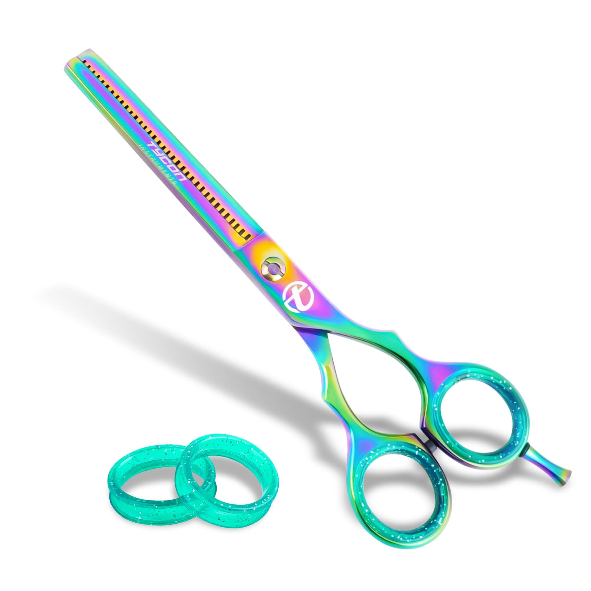 6.5" Thinning Shears for Hair Cutting - 2.7" Sharp Blade - J2 Stainless Steel Hair Thinning Scissors - Sturdy & Ergonomic texturizing shears - Perfect Hair Thinning Shear for Salon & Home