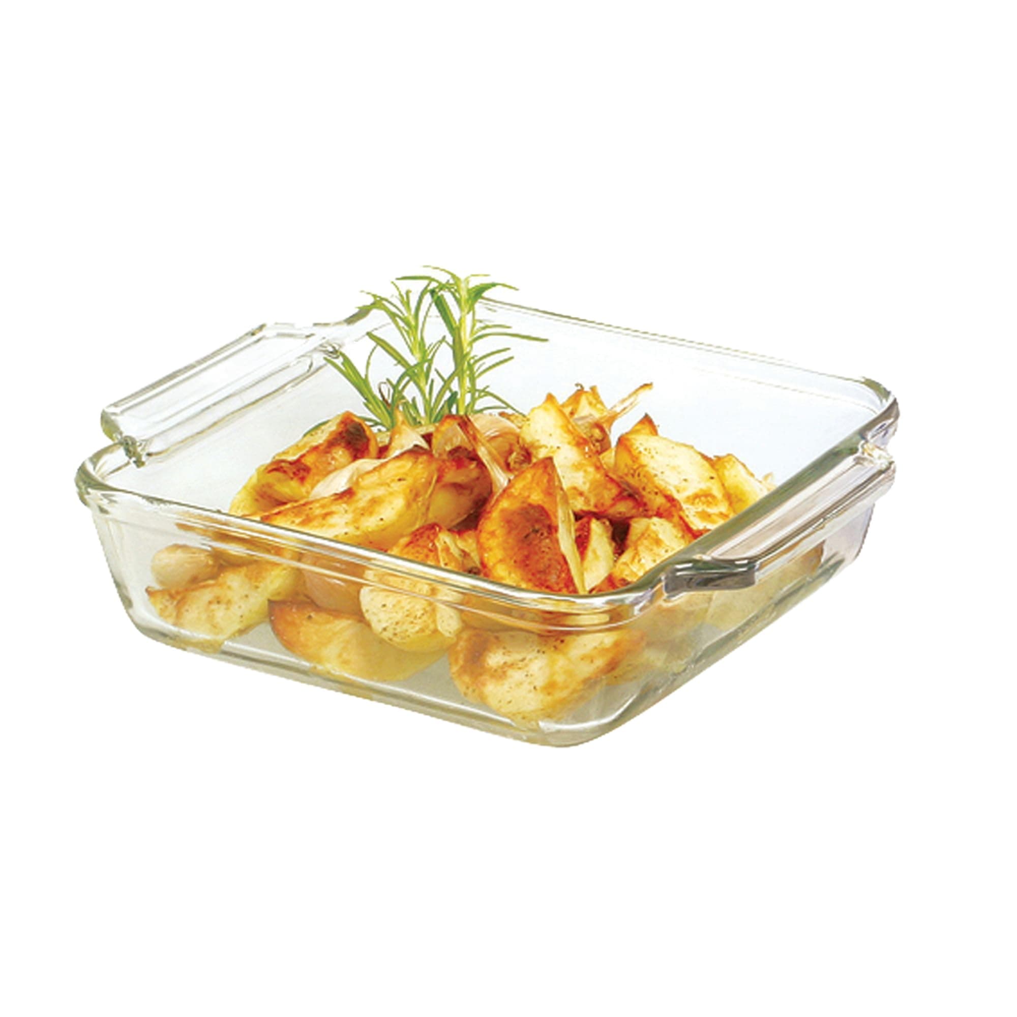 Basics Square Baking Dish, 2.0 Litre Tempered Glass