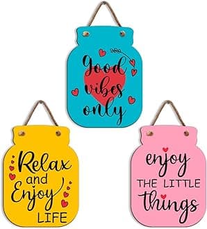 Home Decor Items for Living Room | Wall Decoration for Living Room | Wall Hangings for Home Decoration | Home Decoration Items Stylish | Good Vibes Only