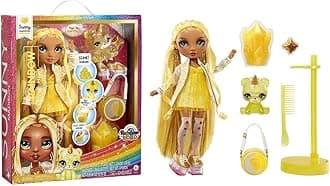 Rainbow High Fashion Doll with Slime & Pets - Sunny (Yellow) - 28cm Shimmer Doll with Glitter Slime Magic Pets and Fashion Accessories - Kids Toys - Perfect for Ages 4-12