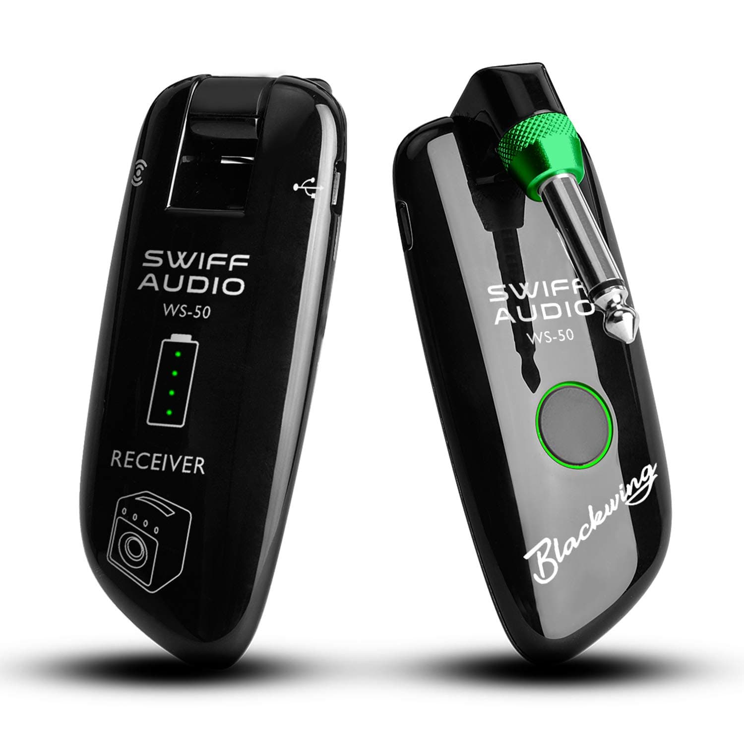 SWIFF Wireless Guitar System Rechargeable Wireless Guitar Transmitter Receiver Support Multi Channels and Long Battery Life for Electric Musical Instruments