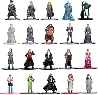 Dickie Toys Jada - 253185000 - Harry Potter Figurines - Set of 20 Metal Characters - 4 cm