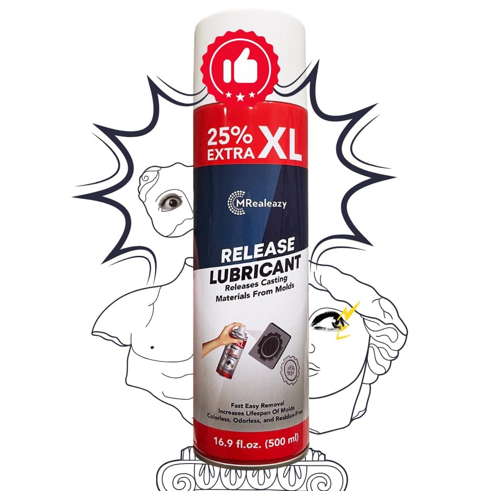 Silicone Mold Release Spray (Silicone-Based) (16.9 floz/500ml) - Resin & Epoxy Release Agent for Smooth Mold Removal with Ease, Universal Use on Almost All Molds