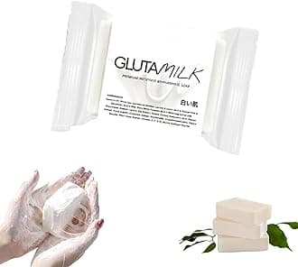 Glutamilk Whitening Soap, Glutamilk Whitening Soap, Charkush Beauty Glutamilk Premium Brightening Soap for Smooth and Soft Complexion for Face & Body (1)